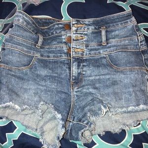 Blue jean shorts